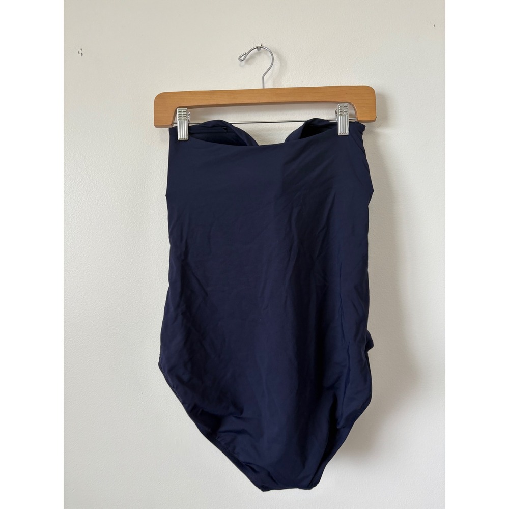 NWT CALIA Twisted Bandeau One Piece Swimsuit – Opulent Blue – Size 12 - Picture 3 of 6